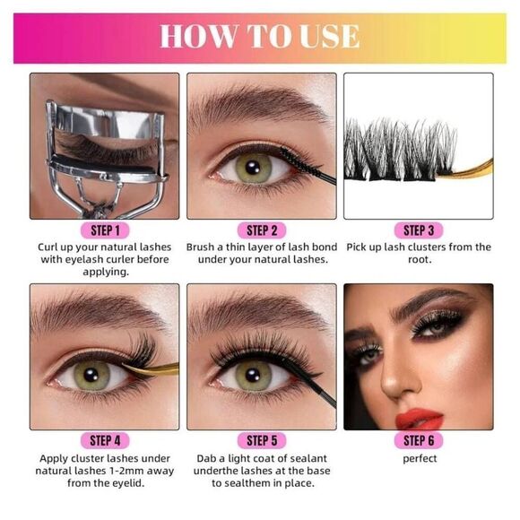 Lash Cluster Eyelash Extensions-10 Pairs - Picture 5 of 6